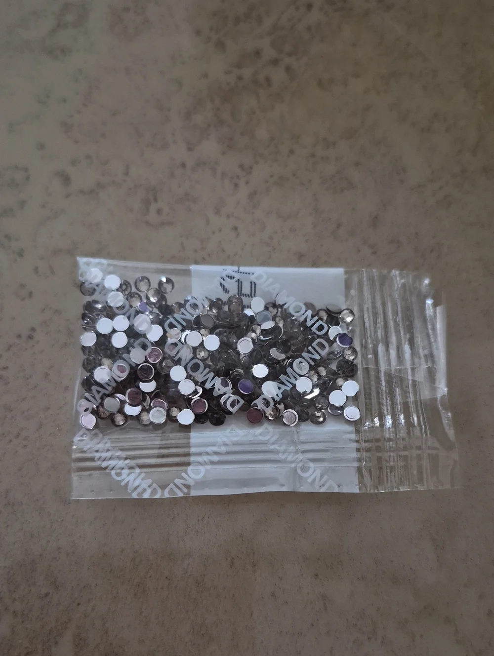 Loose Round Rhinestone Gems - Silver Backing